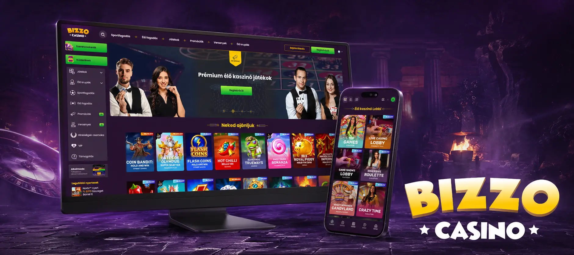 A Bizzo Casino elérhető játékai